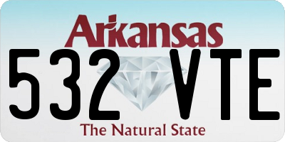 AR license plate 532VTE