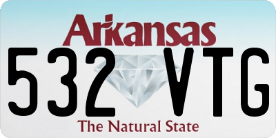 AR license plate 532VTG