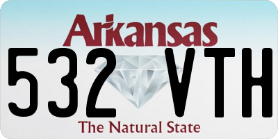 AR license plate 532VTH