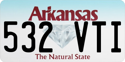 AR license plate 532VTI
