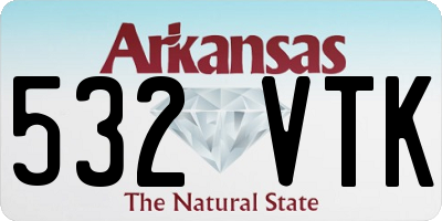 AR license plate 532VTK
