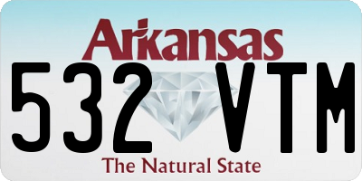 AR license plate 532VTM