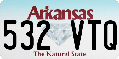 AR license plate 532VTQ
