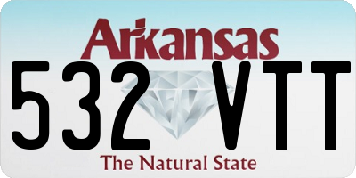 AR license plate 532VTT