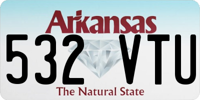AR license plate 532VTU