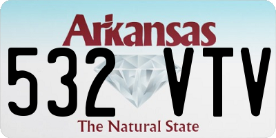 AR license plate 532VTV