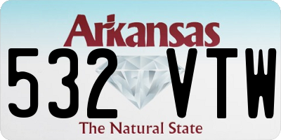 AR license plate 532VTW