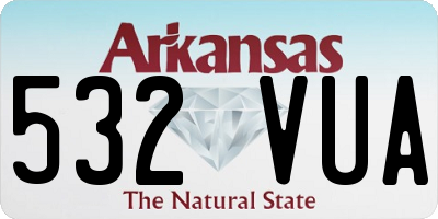 AR license plate 532VUA