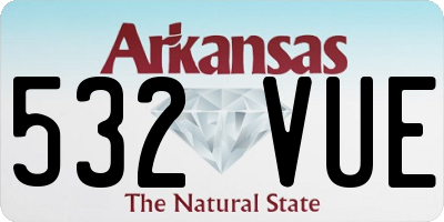 AR license plate 532VUE