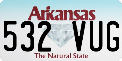 AR license plate 532VUG