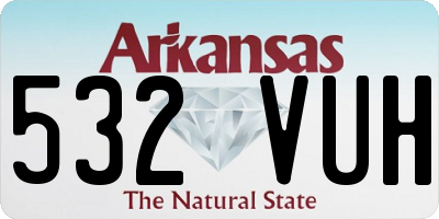 AR license plate 532VUH