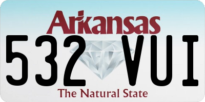 AR license plate 532VUI