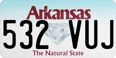 AR license plate 532VUJ