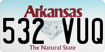 AR license plate 532VUQ