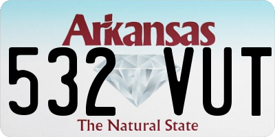 AR license plate 532VUT