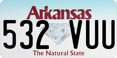 AR license plate 532VUU