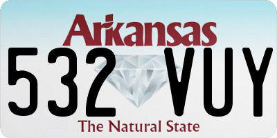 AR license plate 532VUY