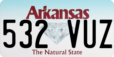 AR license plate 532VUZ