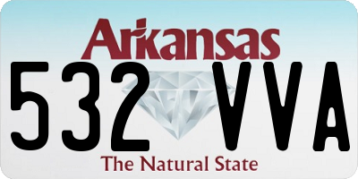 AR license plate 532VVA
