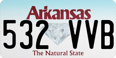AR license plate 532VVB
