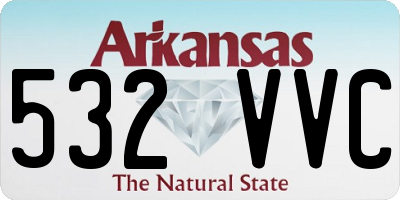 AR license plate 532VVC