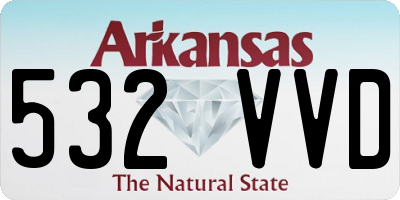 AR license plate 532VVD