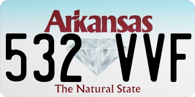 AR license plate 532VVF