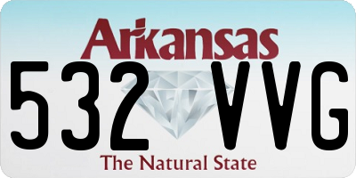 AR license plate 532VVG