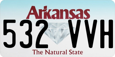 AR license plate 532VVH