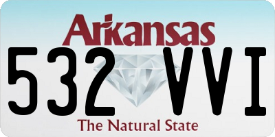 AR license plate 532VVI