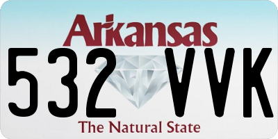 AR license plate 532VVK