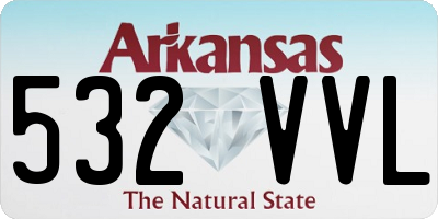 AR license plate 532VVL