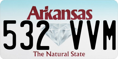 AR license plate 532VVM