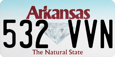 AR license plate 532VVN