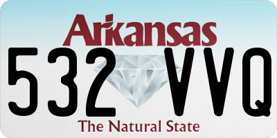 AR license plate 532VVQ