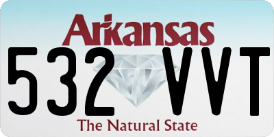 AR license plate 532VVT