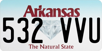 AR license plate 532VVU