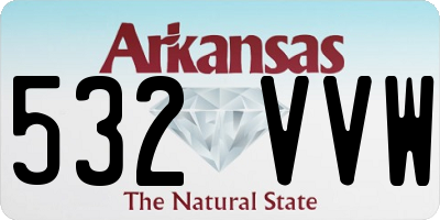 AR license plate 532VVW