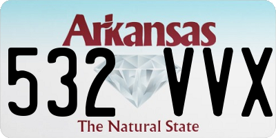 AR license plate 532VVX