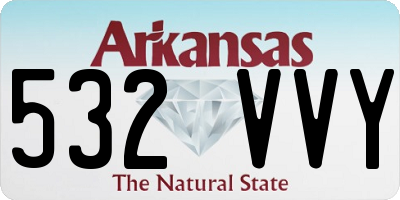 AR license plate 532VVY