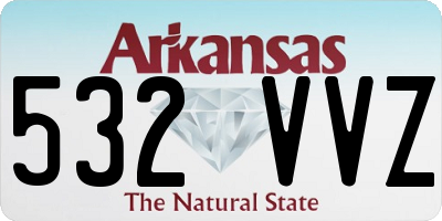 AR license plate 532VVZ