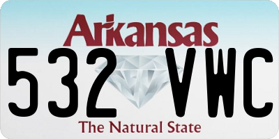 AR license plate 532VWC