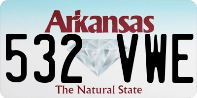 AR license plate 532VWE