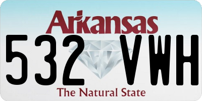 AR license plate 532VWH