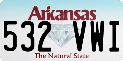 AR license plate 532VWI