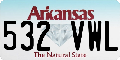 AR license plate 532VWL