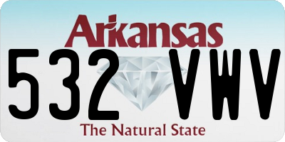 AR license plate 532VWV