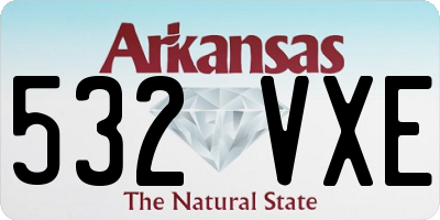 AR license plate 532VXE