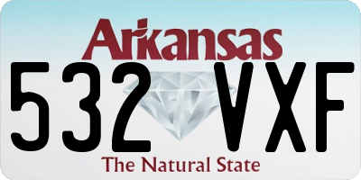 AR license plate 532VXF