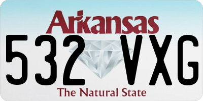 AR license plate 532VXG